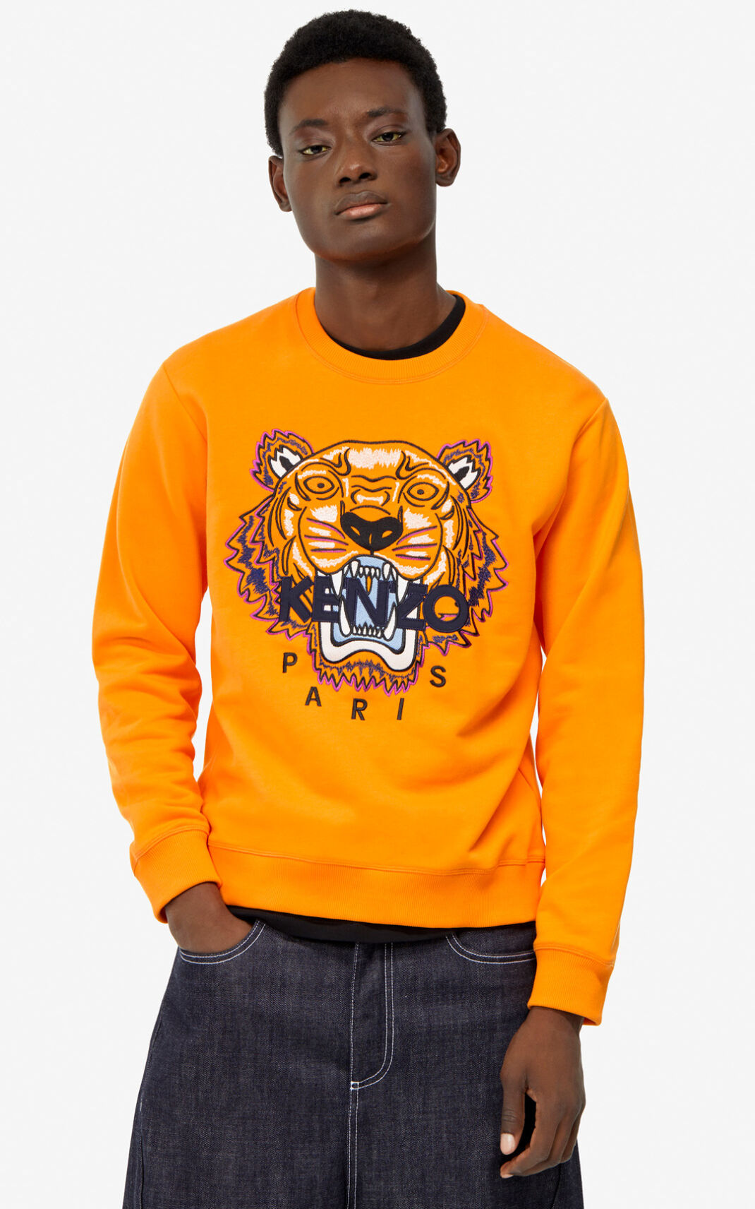 Sudadera Kenzo Tiger Hombre Naranjas - SKU.4538947